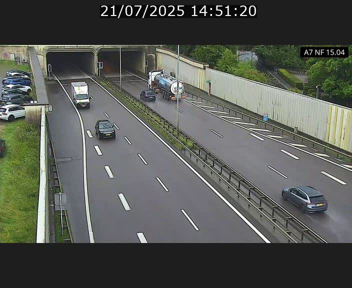 Caméra trafic Luxembourg - A7, Tunnel Mersch, entrée sud, direction Ettelbruck
