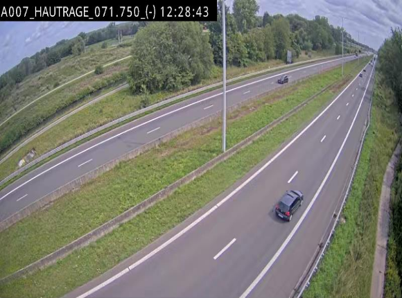 Webcam autoroute Belgique - Hautrage - E19 - BK 71.7