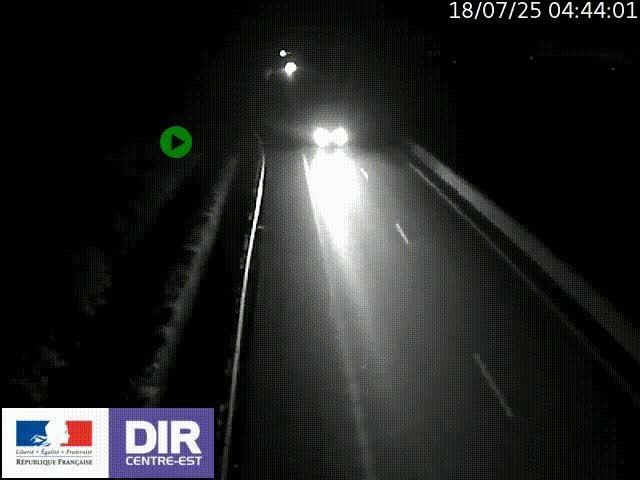 Webcam sur le contournement de Valence, sur la Nationale 7, à la jonction avec la N532, caméra orientée vers Grenoble