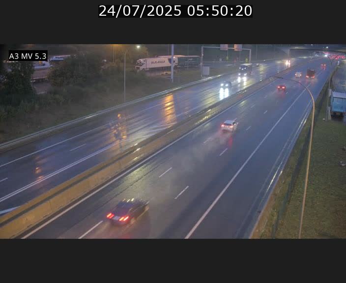 Webcam à l'Aire de Berchem au Luxembourg sur l'A3. Vue orientée vers la France