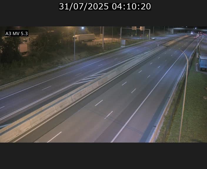Webcam à l'Aire de Berchem au Luxembourg sur l'A3. Vue orientée vers la France