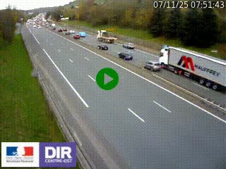 Webcam routière à Saint-Etienne-Terrenoire sur la RN88 avant la jonction entre l'A72 et le Boulevard Périphérique de Saint-Etienne