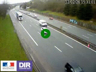 Webcam routière à Saint-Etienne-Terrenoire sur la RN88 avant la jonction entre l'A72 et le Boulevard Périphérique de Saint-Etienne