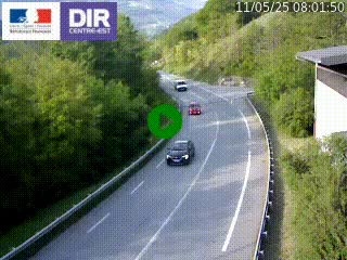 Caméra trafic sur la N90 à Bourg-Saint-Maurice, en provenance d'Aoste et en direction d'Albertville
