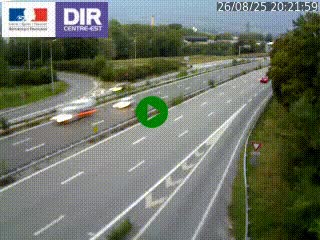 Caméra routière à hauteur de la sortie 15 Chambéry-centre au PK 4,103 en direction d'Albertville