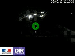 Caméra autoroute sur A6 - Valvert, près de Lyon, en direction de Paris, à hauteur de la sortie 36 Porte du Valvert