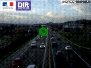 Caméra autoroute à Saint-Etienne (Les Littes) à hauteur du Ikea Saint-Etienne sur l'A72 en direction de Roanne