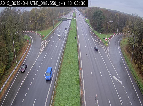 Webcam autoroute Belgique - Bois d'Haine - E42 - BK 98.6