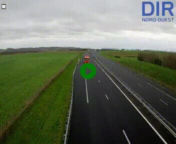 Webcam sur A84 à hauteur de l'échangeur de Poilley avec la N175, au sud d'Avranches
