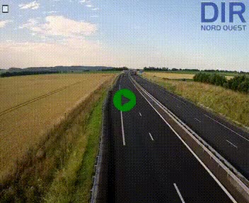 Webcam sur A84 à hauteur de l'échangeur de Poilley avec la N175, au sud d'Avranches