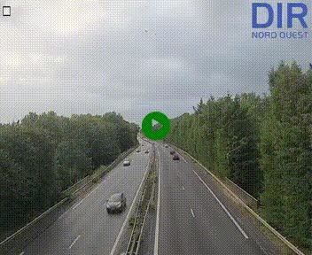 Webcam sur le périphérique de Caen (N814) à l'est de la ville, à Mondeville hauteur de la sortie 2, Presqu'île-Rives de l'Orne, au bout de l'autoroute A13