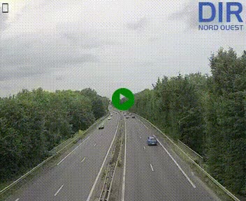 Webcam sur le périphérique de Caen (N814) à l'est de la ville, à Mondeville hauteur de la sortie 2, Presqu'île-Rives de l'Orne, au bout de l'autoroute A13