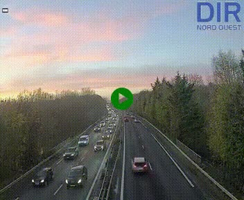 Webcam sur le périphérique de Caen (N814) à l'est de la ville, à Mondeville hauteur de la sortie 2, Presqu'île-Rives de l'Orne, au bout de l'autoroute A13