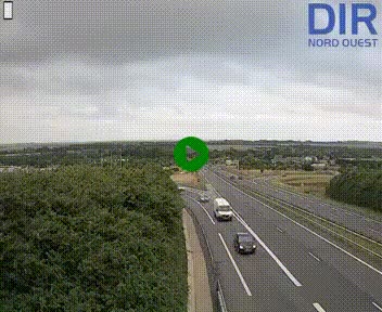 Webcam au début de l'A84 sur le périphérique Ouest de Caen (N814) à hauteur de la sortie 9, Porte de Bretagne