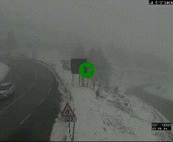 Webcam au carrefour de la croisade, à la jonction entre la N22 et la N320, avant le poste de douane franco-andorrane. Webcam à 1790 mètres d'altitude