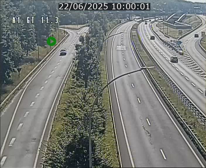 Traffic live webcam Luxembourg Senningerberg - A1 direction Allemagne - BK 11.3
