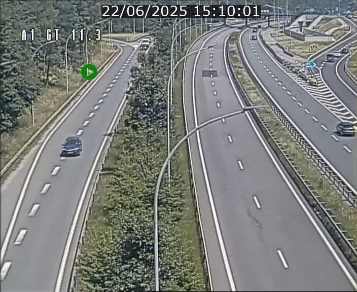 Traffic live webcam Luxembourg Senningerberg - A1 direction Allemagne - BK 11.3