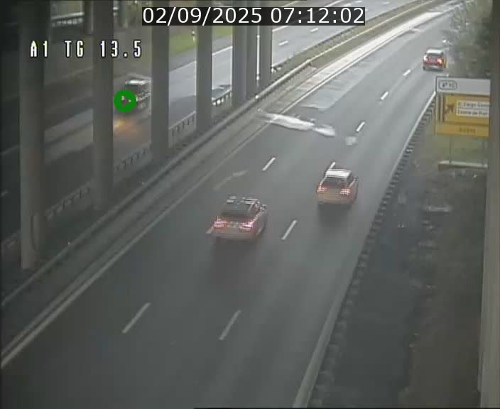Traffic live webcam Luxembourg Senningen - A1 direction Luxembourg - BK 13.5