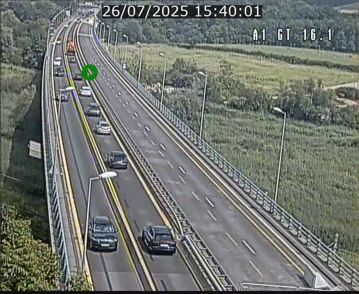 Traffic live webcam Luxembourg Niederanven - A1 direction Allemagne - BK 16.1
