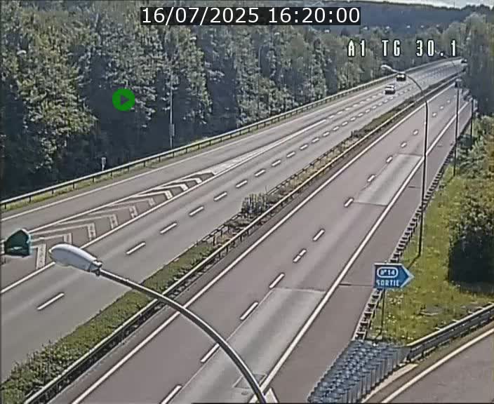 Traffic live webcam Luxembourg Grevenmacher - A1 direction Luxembourg - BK 30.1