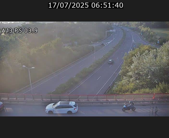 Traffic live webcam Luxembourg Differdange - A13 direction Esch-sur-Alzette - BK 3.9