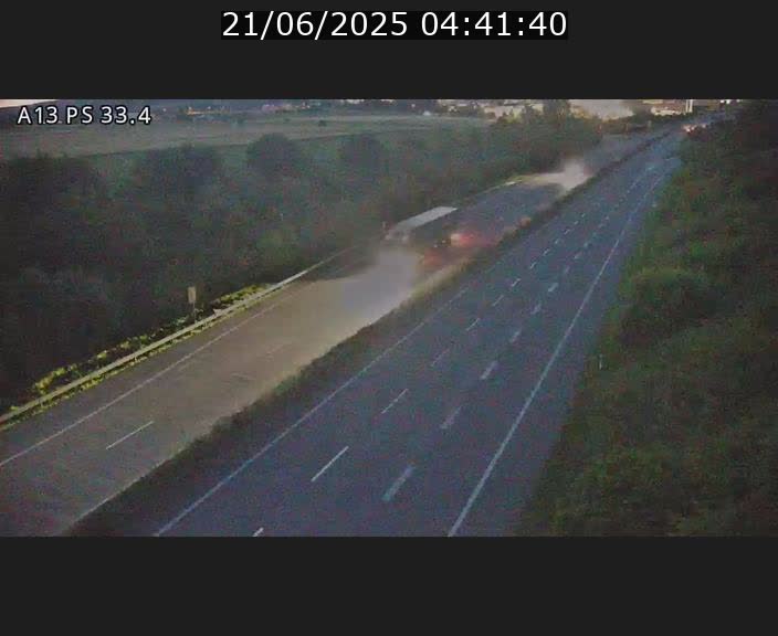 Webcam trafic sur A13 à hauteur de Mondorf-les-Bains en direction d'Altwies