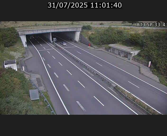 Webcam trafic sur A13 à hauteur d'Altwies en direction de Mondorf-les-bains et en provenance de l'Allemagne