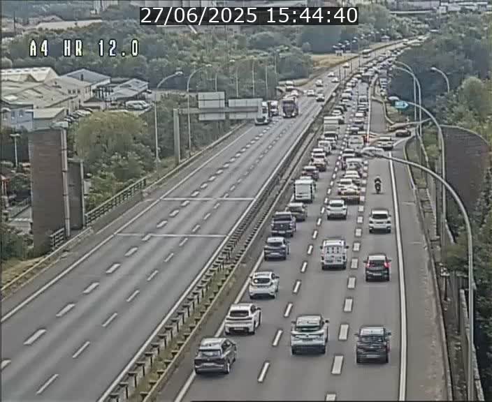 Traffic live webcam Luxembourg Jonction Foetz - A4 - BK 12.0 - direction Esch sur Alzette