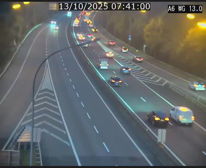Traffic live webcam Luxembourg Mamer - A6 - BK 13 - direction Luxembourg/France/Allemagne
