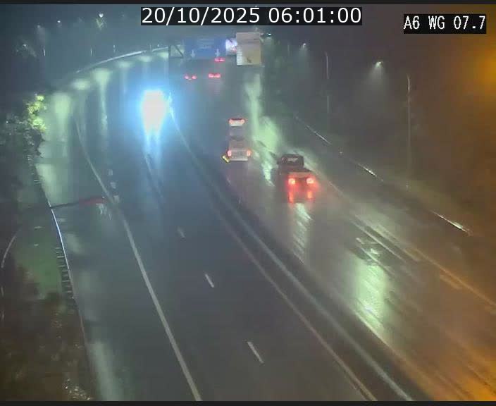 Traffic live webcam Luxembourg - Bridel - A6 - BK 7.7 - direction Belgique