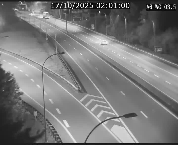 Traffic live webcam Luxembourg - Croix de Cessange - A6 - BK 3.5 - direction France/Allemagne