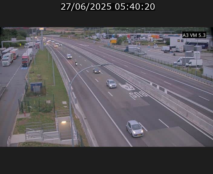 Traffic live webcam Luxembourg Aire de Berchem - A3 - BK 5 - direction France