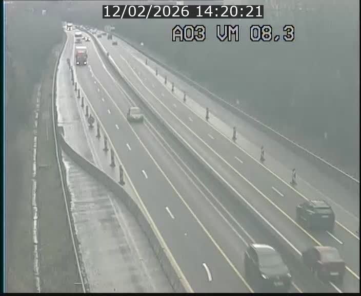 Traffic live webcam Luxembourg Bettembourg - A3 - BK 8.3 - direction France