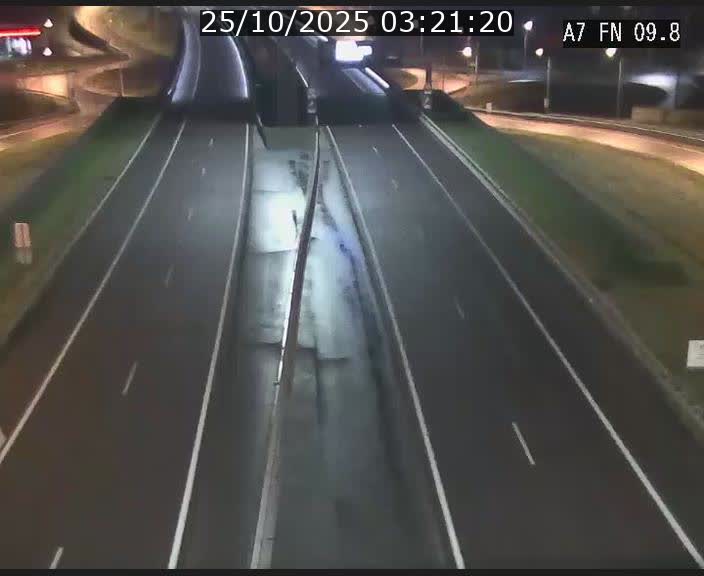 Caméra trafic Luxembourg - A7, Tunnel Gousselerbierg, sortie sud, direction rond-point Lorentzweiler (BK 9.9)