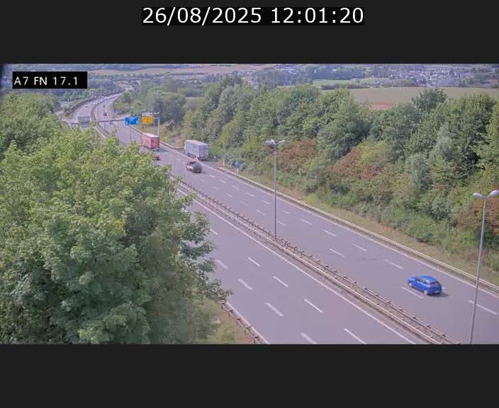 Caméra trafic Luxembourg - A7, Merscherbierg direction Mersch
