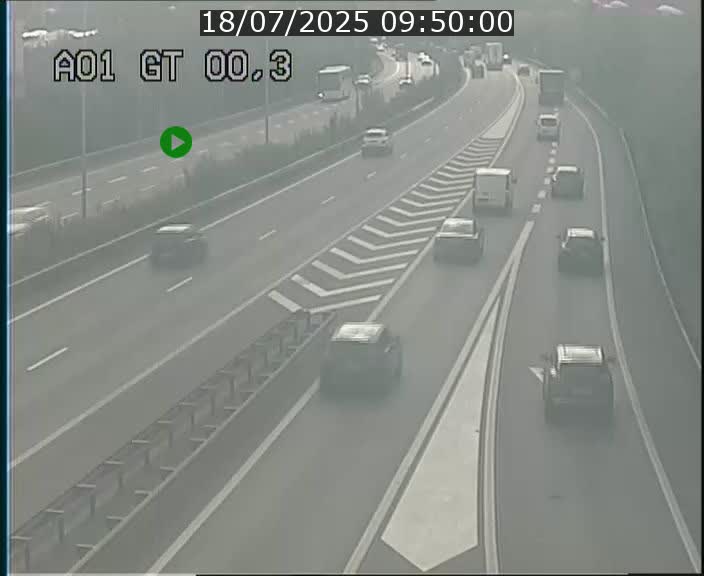Traffic live webcam Luxembourg Croix de Gasperich - A1 direction Kirchberg - BK 0.3
