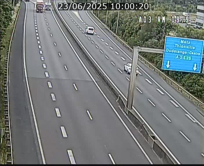 Webcam Autoroute à la Croix de Bettembourg - A3 - BK 9.9 - direction France
