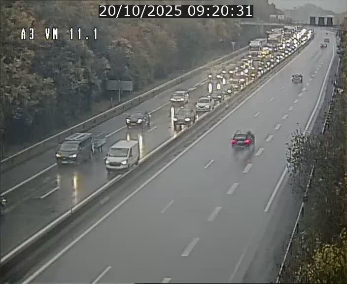 Webcam à la frontière franco-luxembourgeoise, avant la Croix de Bettembourg - BK 11.1 - direction Luxembourg-ville