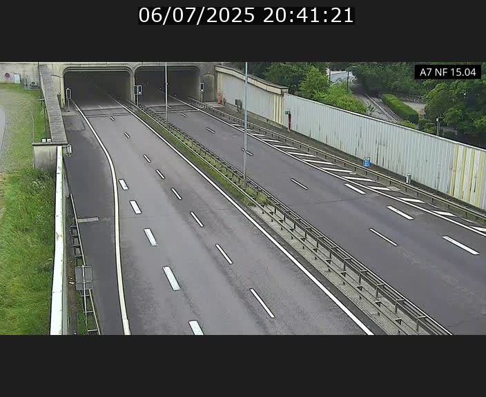 Caméra trafic Luxembourg - A7, Tunnel Mersch, entrée sud, direction Ettelbruck