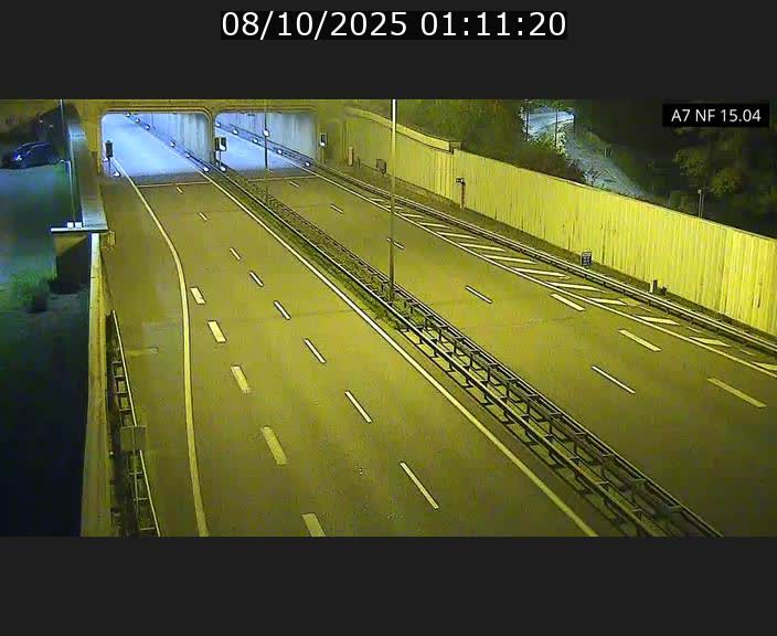 Caméra trafic Luxembourg - A7, Tunnel Mersch, entrée sud, direction Ettelbruck