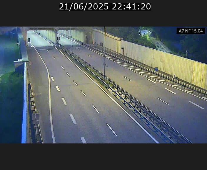 Caméra trafic Luxembourg - A7, Tunnel Mersch, entrée sud, direction Ettelbruck