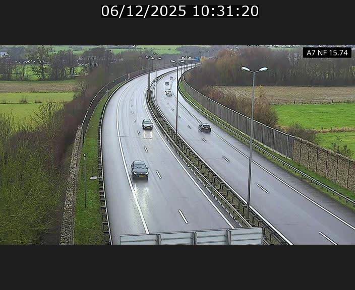 Caméra trafic Luxembourg - A7, Tunnel Mersch, entrée nord, direction Lorentzweiler