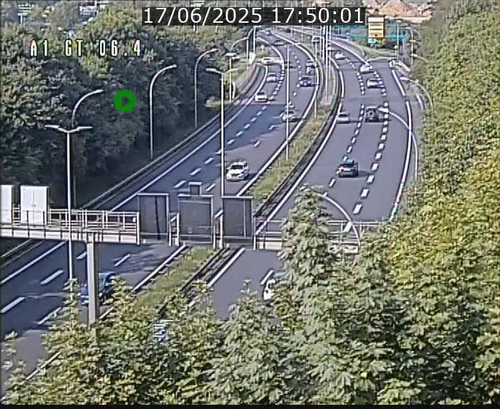 Traffic live webcam Luxembourg Hamm - A1 direction Sandweiler - BK 6.4