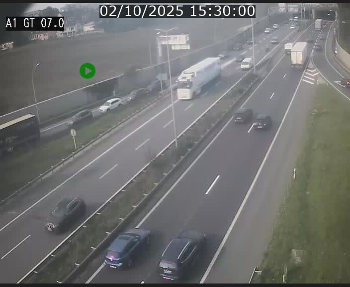Traffic live webcam Luxembourg Cents - A1 direction Kirchberg - BK 7