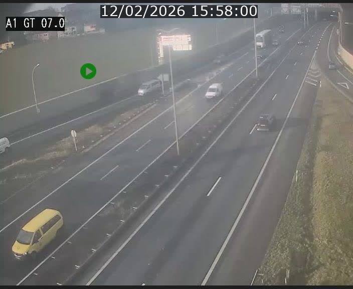 Traffic live webcam Luxembourg Cents - A1 direction Kirchberg - BK 7