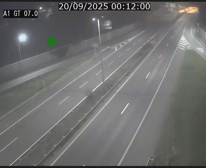 Traffic live webcam Luxembourg Cents - A1 direction Kirchberg - BK 7