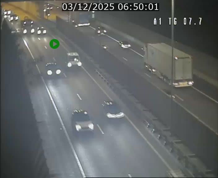 Traffic live webcam Luxembourg Kirchberg - A1 direction Luxembourg-ville - BK 7.7