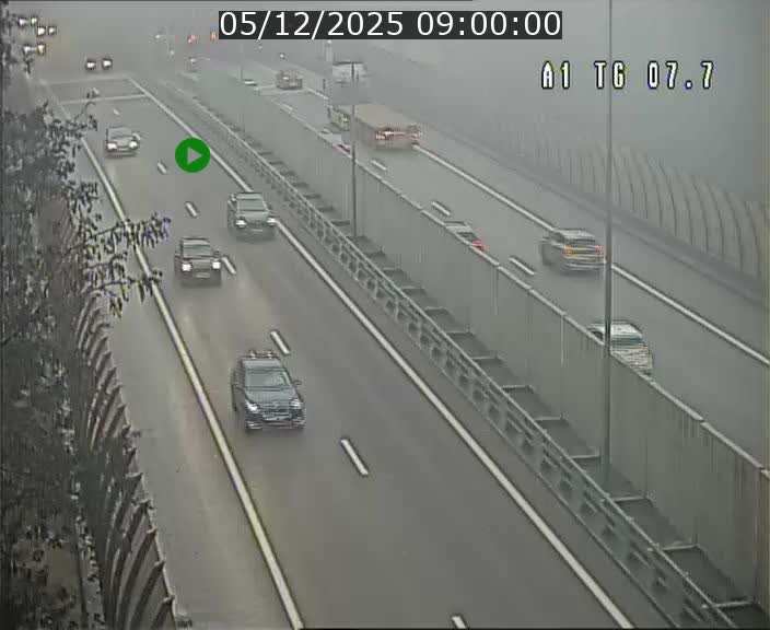 Traffic live webcam Luxembourg Kirchberg - A1 direction Luxembourg-ville - BK 7.7