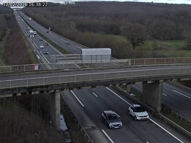 Caméra autoroute France - A31, Zoufftgen direction Luxembourg-ville, à la frontière entre la France et le Luxembourg