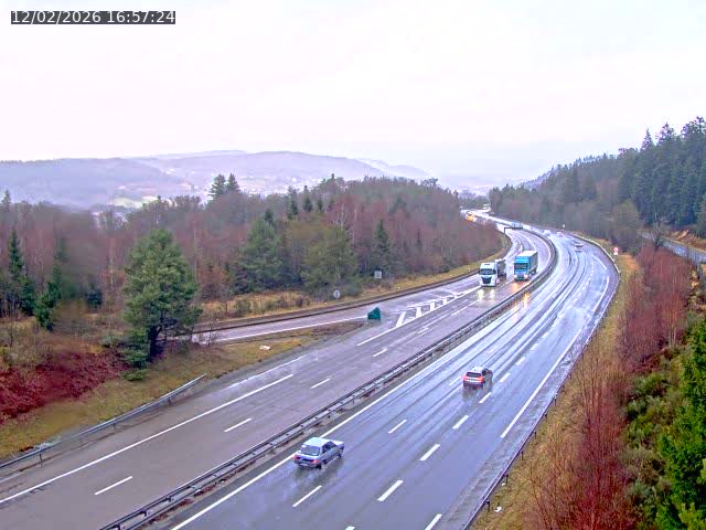 Caméra autoroute France - N57, Côte de la demoiselle direction Remiremont